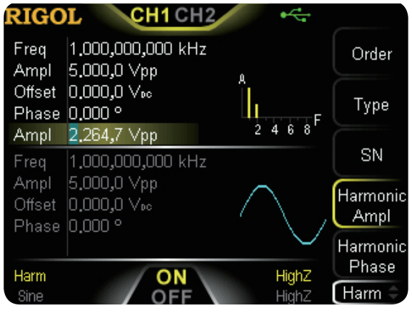 Simplify the creation of waves with multiple frequency components. Instead of combining waveforms in a software environment to load into a generator, create waves with multiple harmonics, power levels, and frequencies natively.